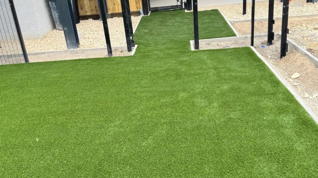 Dog kennel artificial grass