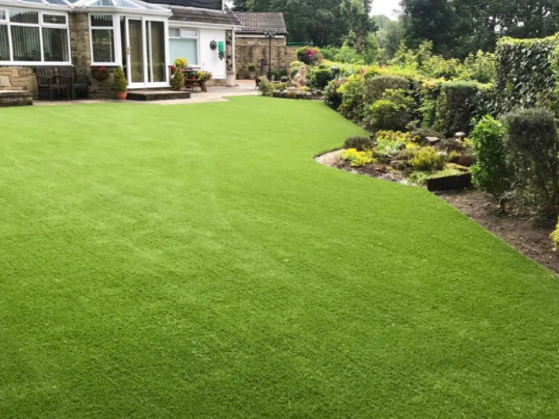 Zero-infill K9 Turf Premier artificial grass for dogs ready for installation